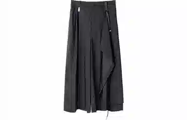 幻象者 原创解构设计暗黑阔腿武士休闲裤 秋季 男女同款 黑色