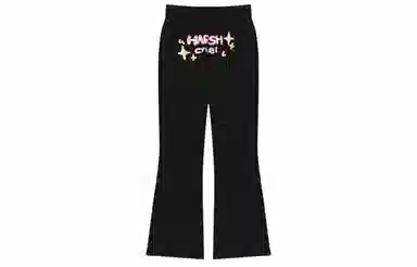 HARSH AND CRUEL Flare Pants Black