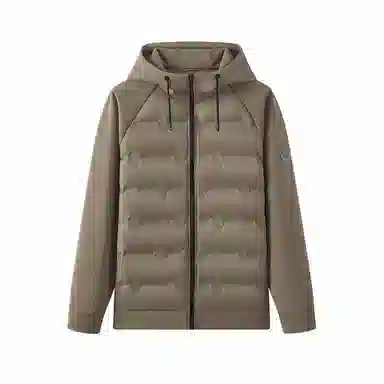 红豆 空气层卫衣领防水羽绒服 男款