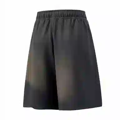 兰缪 美式基础款日常通勤舒适亲肤宽松休闲短裤 男女同款