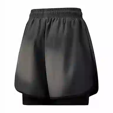 兰缪 日系纯色透气柔软户外宽松亲肤运动五分裤休闲短裤 男女同款