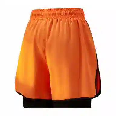 兰缪 日系纯色透气柔软户外宽松亲肤运动五分裤休闲短裤 男女同款