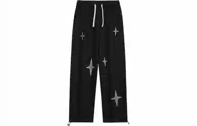 IGOI Retro Cross Star Print Casual Pants