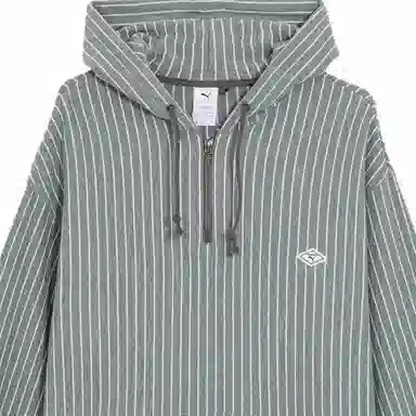 PUMA x nanamica Striped Hoodie Light Blue