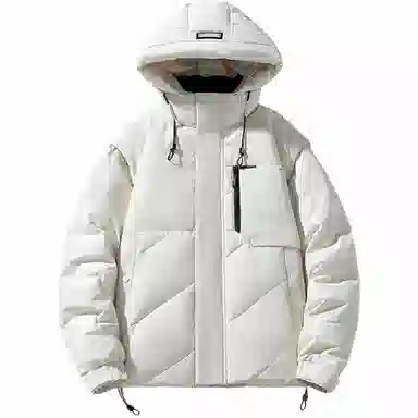 雅鹿 潮牌厚款御寒保暖时尚连帽城市户外百搭舒适宽松羽绒服 男款