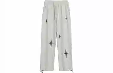 IGOI Retro Cross Star Print Casual Pants