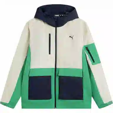 PUMA Hoodie Down Jacket Off White