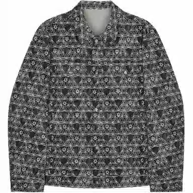 K-BOXING Plaid Casual Jacket Gray