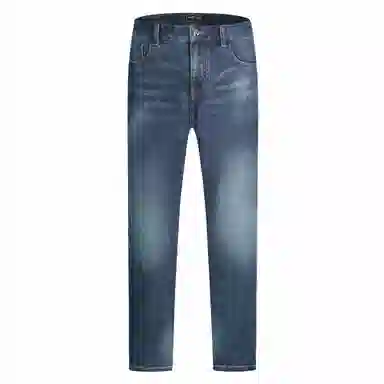 Mangano SS24 Geometric Pocket Jeans Blue
