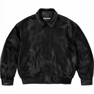 Supreme Ponyhair Varsity Jacket