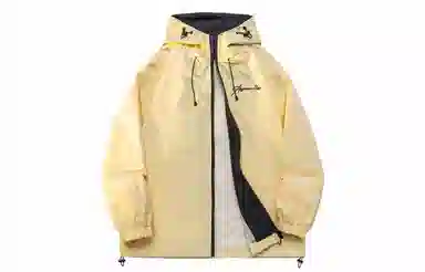 王者荣耀 鲁班七号星空梦想款 美式高街纯色简约基础款字母印花休闲宽松百搭撞色外套高街户外机能风工装连帽无性别通勤舒适夹克 男女同款