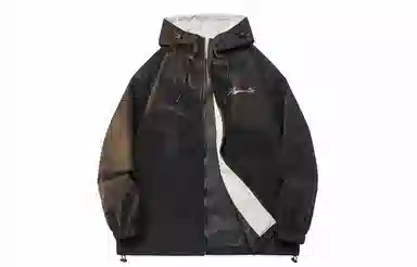 王者荣耀 鲁班七号星空梦想款 美式高街纯色简约基础款字母印花休闲宽松百搭撞色外套高街户外机能风工装连帽无性别通勤舒适夹克 男女同款