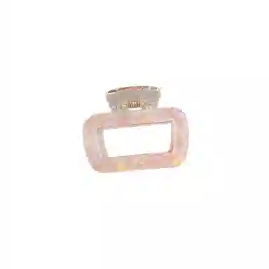 水中玉 幻彩人鱼姬高级感后脑勺半扎发中号方块鲨鱼夹 亚克力 发夹 女款