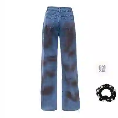 雾闪闪 时尚舒适百搭牛仔裤 女款