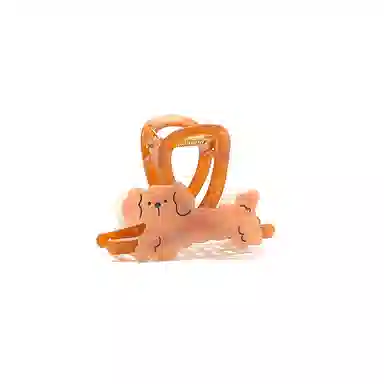 如花梦 小狗抓夹高级感 亚克力 发夹 女款