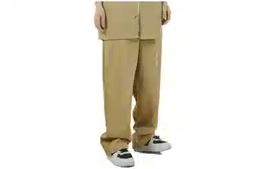 华人青年 纯色阔腿休闲裤 男女同款