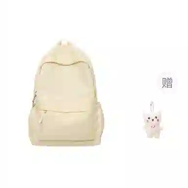 普乐威 小清新学院风纯色韩版简约百搭 尼龙 双肩包 大号 男女同款情侣款 多色