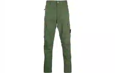Stone Island FW22 Logo Patch Pants Green