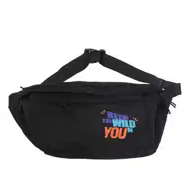 KINMAC Nylon Chest Waist Bag Black/White