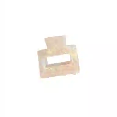 水中玉 幻彩人鱼姬高级感后脑勺半扎发中号方块鲨鱼夹 亚克力 发夹 女款