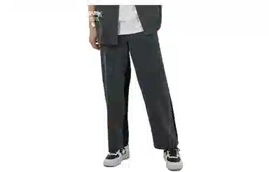 华人青年 纯色阔腿休闲裤 男女同款