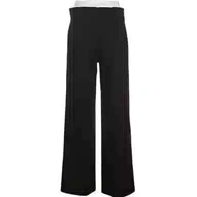 哒头下雨不愁 时尚简约纯色休闲裤 女款 黑色