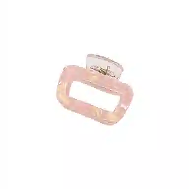 水中玉 幻彩人鱼姬高级感后脑勺半扎发中号方块鲨鱼夹 亚克力 发夹 女款