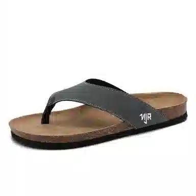 南极人 时尚舒适休闲运动百搭 防磨人字拖鞋 男款