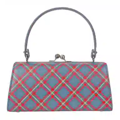 Vivienne Westwood Orb Leather Shoulder Bag Blue