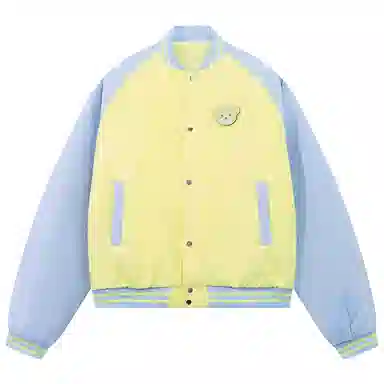 美式小熊魔术贴休闲百搭单排扣棒球服 男女同款