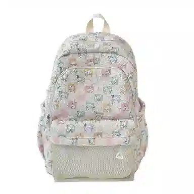 恒源祥 学院风印花小清新少女百搭 尼龙 双肩包 女款 多色