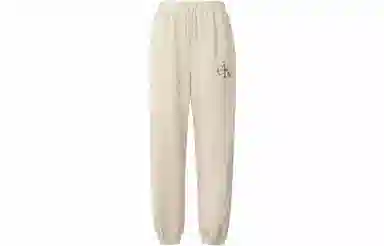 Calvin Klein Sherpa Joggers White