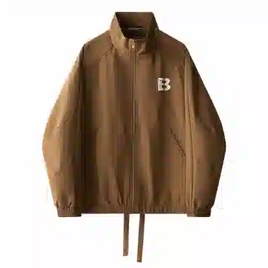 大卫贝肯 美式基础款纯色个性字母印花户外防风保暖宽松舒适休闲百搭工装夹克外套 男女同款