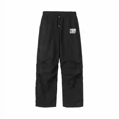 木林森 纯色垂感速干美式复古高街机能风工装裤 男女同款