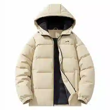 贵人鸟 保暖加厚连帽防风棉服 男女同款