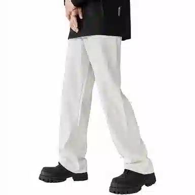 ALL IN Ivory White Wide Leg Jeans