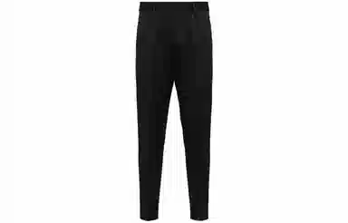 PRADA SS23 Solid Logo Track Pants Black