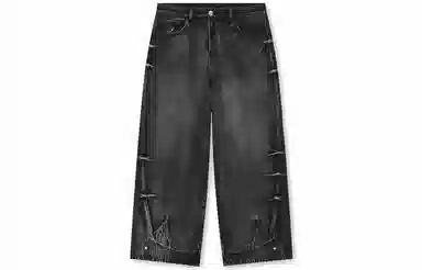 DICETINY Wide Leg Jeans Carbon Black