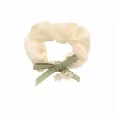 丹琴 铃兰花蝴蝶结大肠高级感森系仙美扎头橡皮筋新中式头绳头饰 布艺 发圈 女款