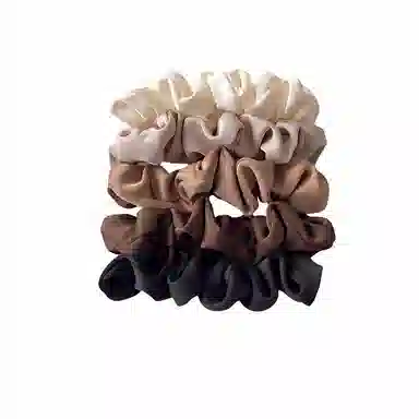 丹琴 法式高级感缎面优雅低马尾头绳高弹力皮筋发饰 布艺 发圈 女款