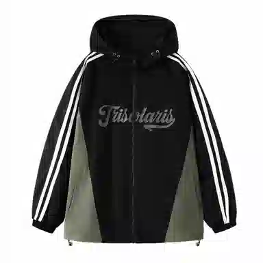 三体  文明水滴圣母眼泪系列 基础款字母印花连帽  防水防风冲锋衣 男女同款