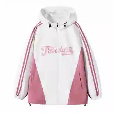 三体  文明水滴圣母眼泪系列 基础款字母印花连帽  防水防风冲锋衣 男女同款