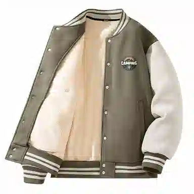 MINISO Fleece Varsity Jacket