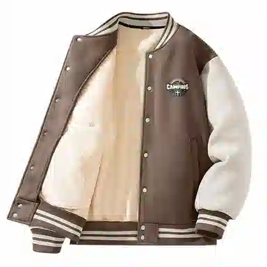 MINISO Fleece Varsity Jacket