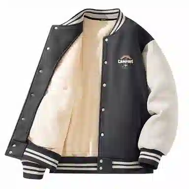 MINISO Fleece Varsity Jacket