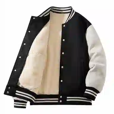 MINISO Fleece Varsity Jacket