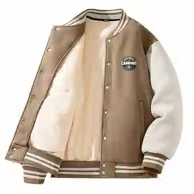 MINISO Fleece Varsity Jacket