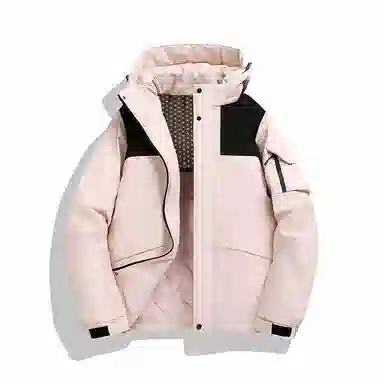 玉儿恋 防风加厚棉衣情侣连帽棉服 男女同款