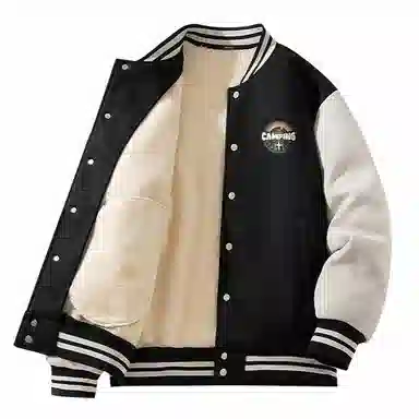 MINISO Fleece Varsity Jacket