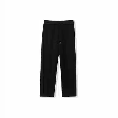 我是大卫 纯色简约垂感阔腿抽绳直筒休闲裤 男女同款